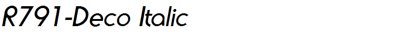R791-Deco Italic
