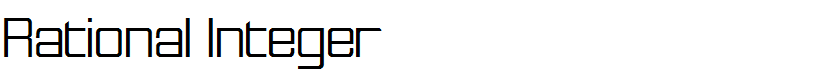 Rational Integer