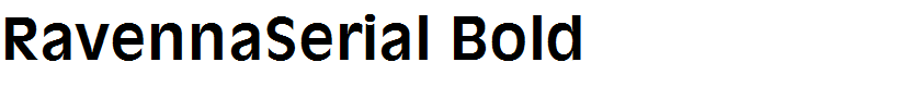 RavennaSerial Bold