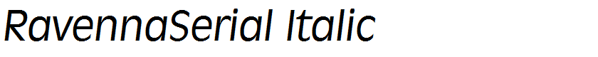 RavennaSerial Italic