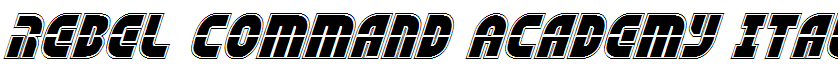 Rebel Command Academy Italic Italic