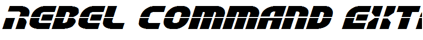 Rebel Command Extra-exp Italic Extra-expanded Italic