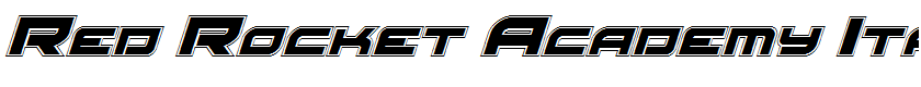 Red Rocket Academy Italic Italic
