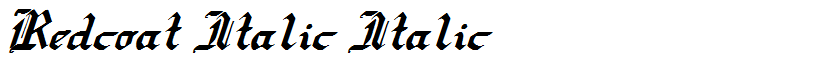 Redcoat Italic Italic