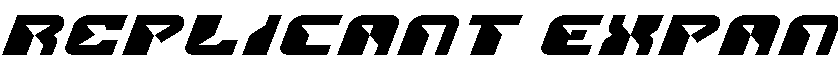 Replicant Expanded Italic Expanded Italic