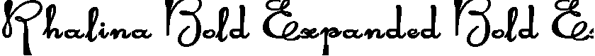 Rhalina Bold Expanded Bold Expanded