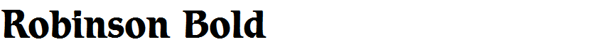 Robinson Bold