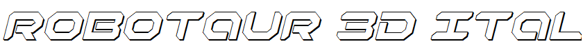Robotaur 3D Italic Italic