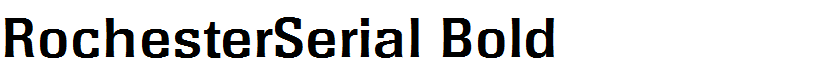 RochesterSerial Bold