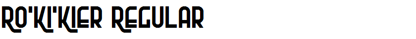 Ro'Ki'Kier Regular