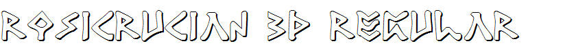 Rosicrucian 3D Regular