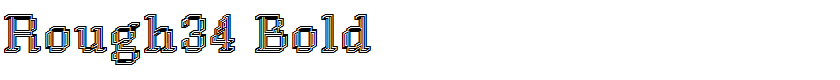 Rough34 Bold