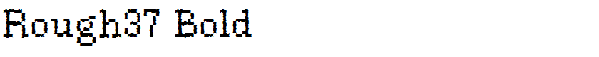 Rough37 Bold