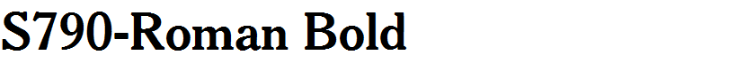 S790-Roman Bold