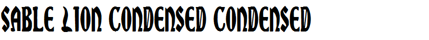 Sable Lion Condensed Condensed