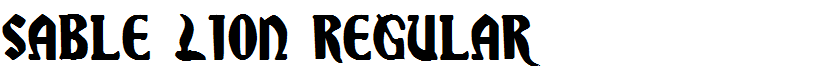 Sable Lion Regular