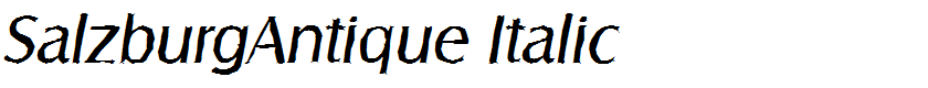 SalzburgAntique Italic