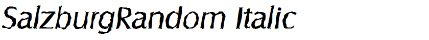 SalzburgRandom Italic