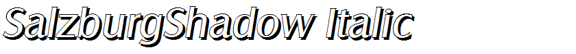 SalzburgShadow Italic