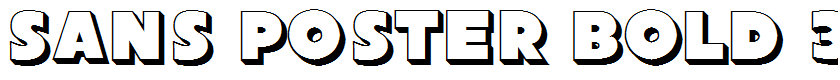 Sans Poster Bold 3D JL Regular