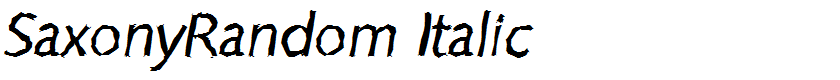 SaxonyRandom Italic