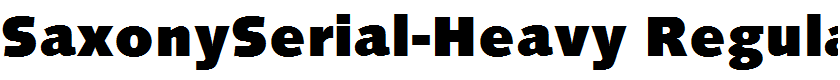 SaxonySerial-Heavy Regular