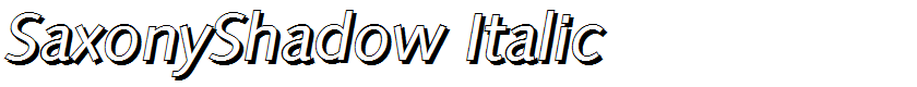 SaxonyShadow Italic