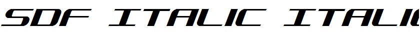 SDF Italic Italic