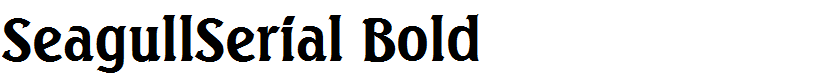 SeagullSerial Bold