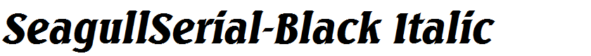 SeagullSerial-Black Italic