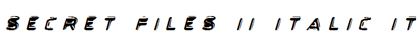 Secret Files II Italic Italic