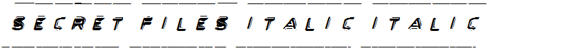 Secret Files Italic Italic