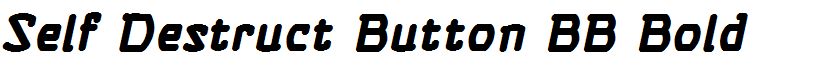Self Destruct Button BB Bold