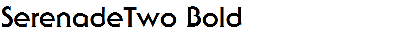 SerenadeTwo Bold