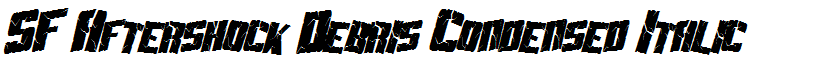 SF Aftershock Debris Condensed Italic