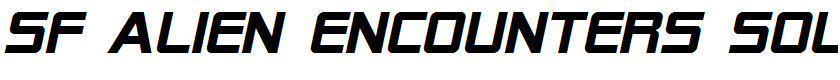SF Alien Encounters Solid Italic