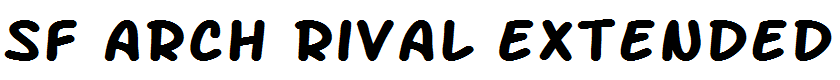 SF Arch Rival Extended Bold