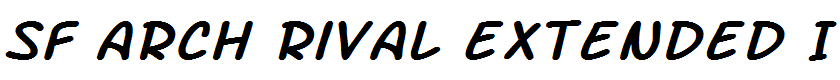 SF Arch Rival Extended Italic