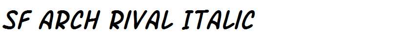 SF Arch Rival Italic
