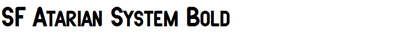 SF Atarian System Bold