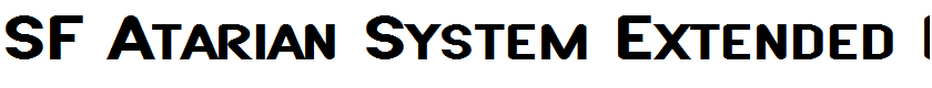 SF Atarian System Extended Bold