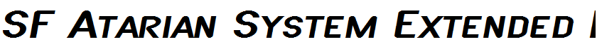SF Atarian System Extended Italic