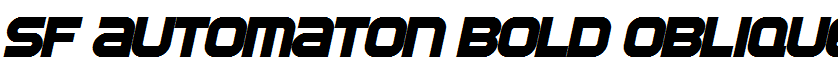 SF Automaton Bold Oblique