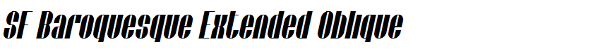 SF Baroquesque Extended Oblique