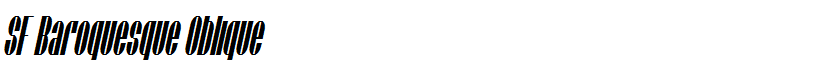 SF Baroquesque Oblique