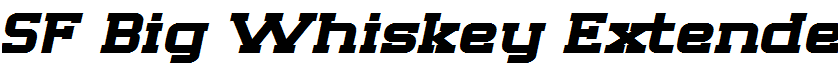 SF Big Whiskey Extended Bold