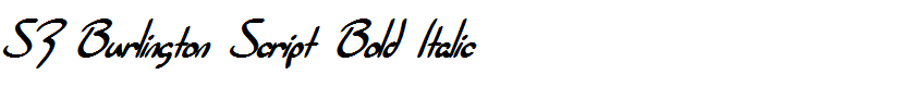 SF Burlington Script Bold Italic