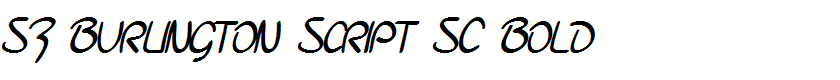 SF Burlington Script SC Bold