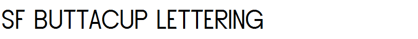 SF Buttacup Lettering