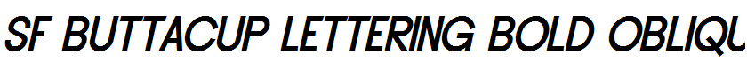 SF Buttacup Lettering Bold Oblique